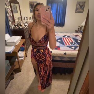 Alyce Paris Prom Dress in Multicolor